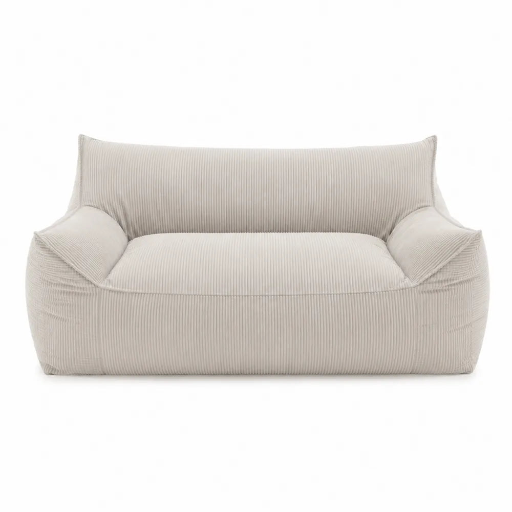 Divano in velluto a coste beige