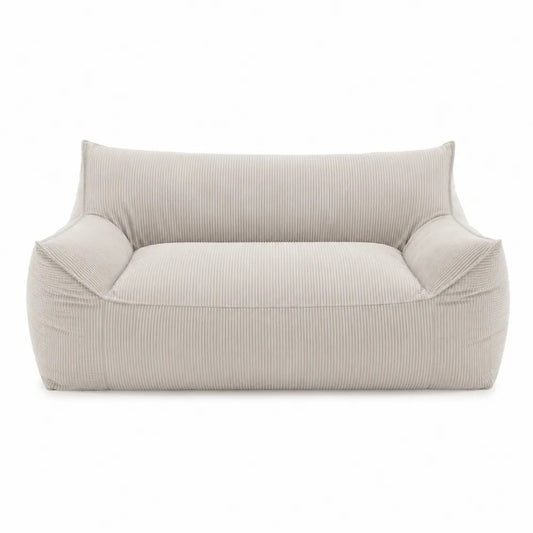 Divano in velluto a coste beige